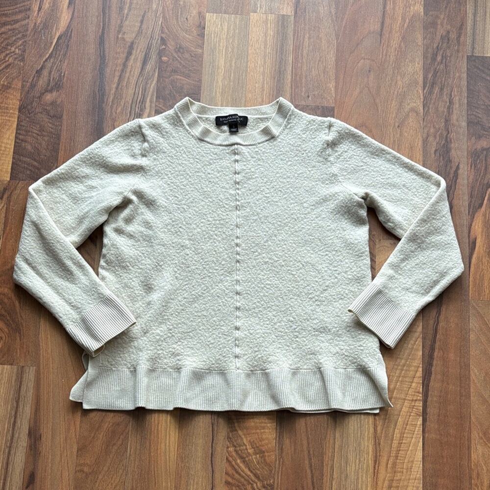 Banana Republic Woman’s Size S Cream 100% Merino Wool Sweater